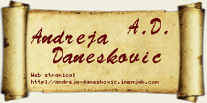 Andreja Danesković vizit kartica